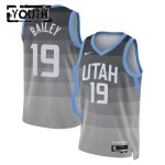 Maillot NBA Utah Jazz Ace Bailey Nike 2025-26 City Edition Gris Swingman - Enfant